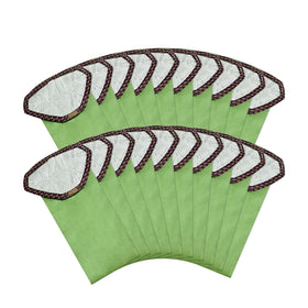TidiRob 107313 backpack vacuum bags with open triangular collar for ProTeam compatibility.