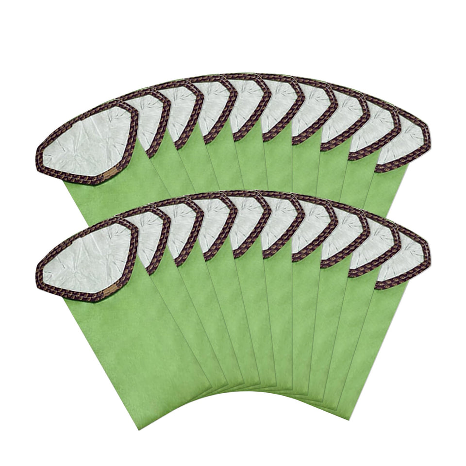TidiRob 107313 backpack vacuum bags with open triangular collar for ProTeam compatibility.