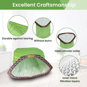 TidiRob bags feature a durable double-pleated construction to resist tearing