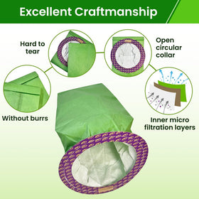 TidiRob high-capacity bags maintain strong suction with unobstructed airflow