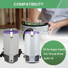 TidiRob ProTeam 10qt backpack vacuum bags showing broad compatibility.