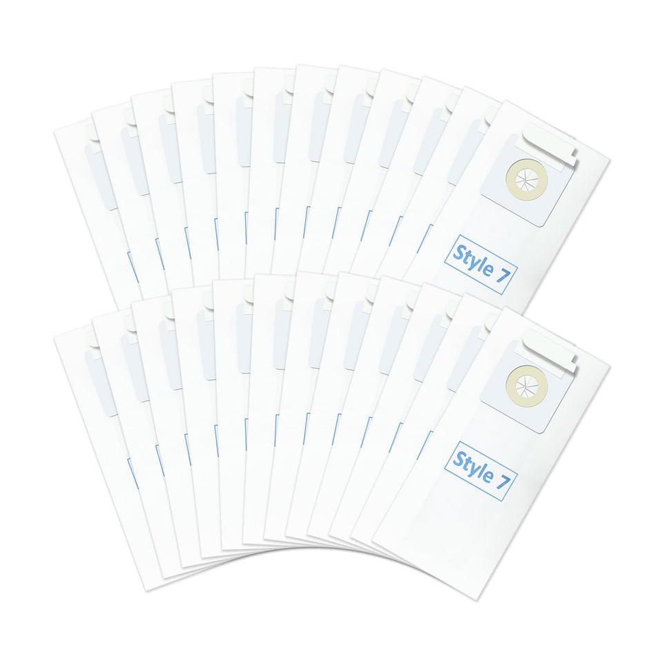 TidiRob Style7 vacuum bags in a 24-pack designed for Bissell Power Force uprights.