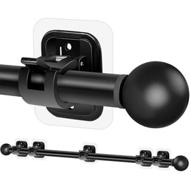 Tidisort no-drill curtain rod brackets secure windows without holes, ideal for renters.
