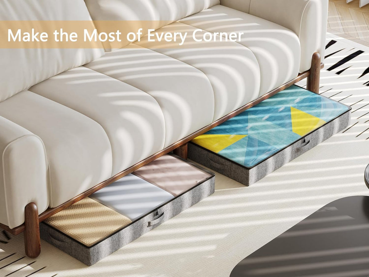 TidyCorner under-bed storage 2-pack saves space and simplifies organization.