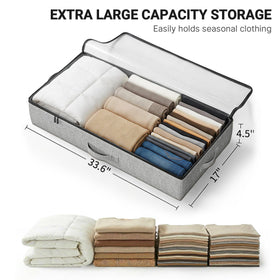 TidyCorner under-bed storage reinforced sides and bottom provide durable support.