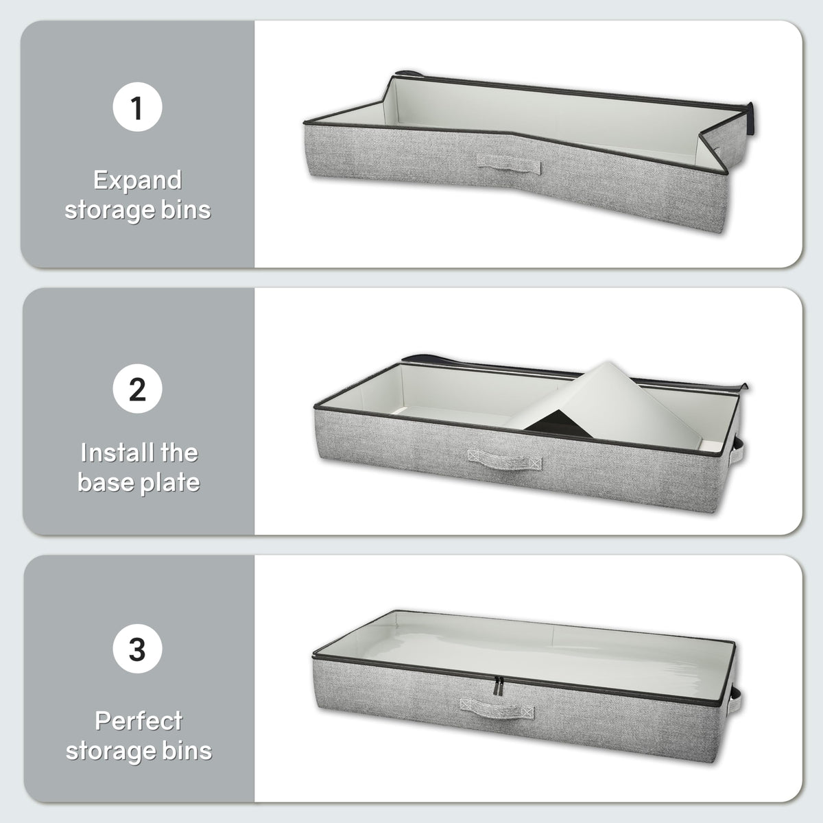 TidyCorner under-bed space-saver keeps bedroom neater.