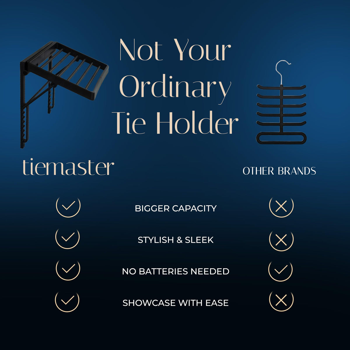 TieMaster luxury gift for men and women who value organized wardrobes