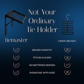 TieMaster luxury gift for men and women who value organized wardrobes