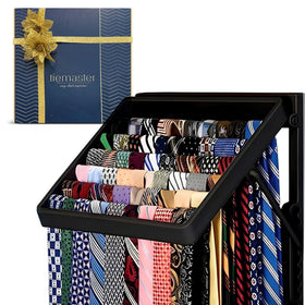 TieMaster battery-free rack displays ties and scarves neatly for easy closet access