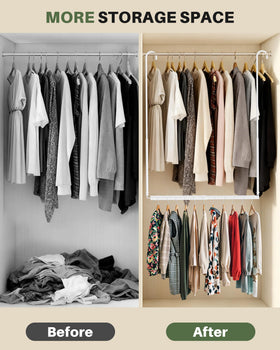 Tiemlet Balcony-drying closet rod supports air-drying clothes.