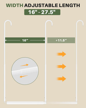 Tiemlet Space-saving rod helps maximize small closet storage.