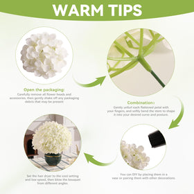 Tifuly ready-to-use artificial hydrangea flowers for year-round color.