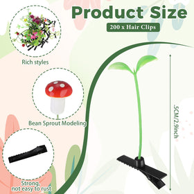 Tigeen bean sprout grass clip brightens any look with greenery