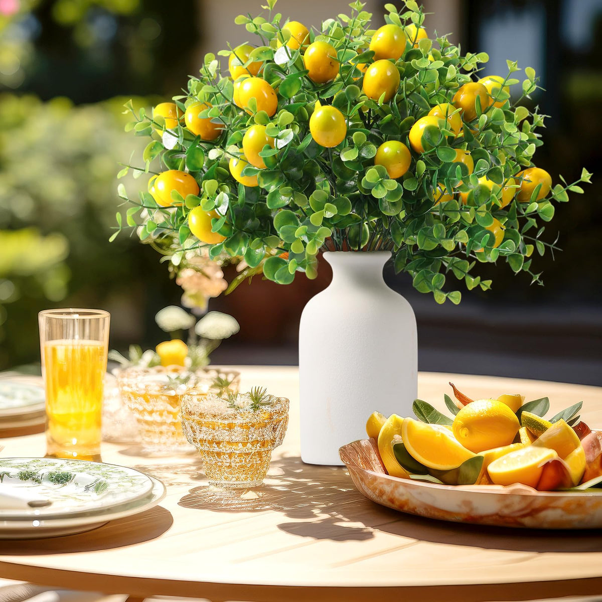 Tigeen yellow foam lemons suitable for wall hanging decoration.