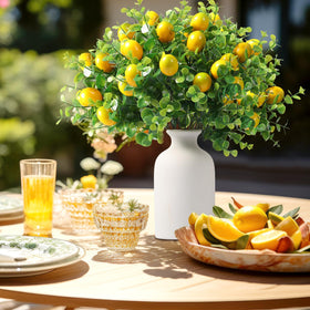 Tigeen yellow foam lemons suitable for wall hanging decoration.