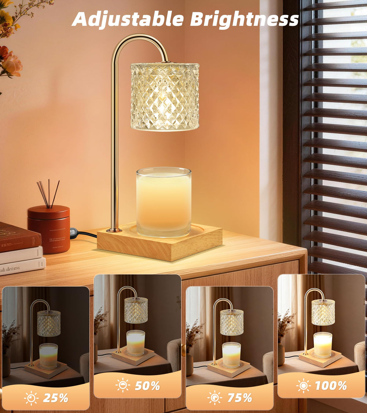 TigQiang dimmer-7-levels let you adjust brightness and melt rate