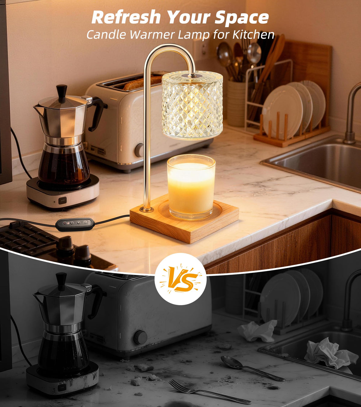 TigQiang candle-warmer fits standard jar candles