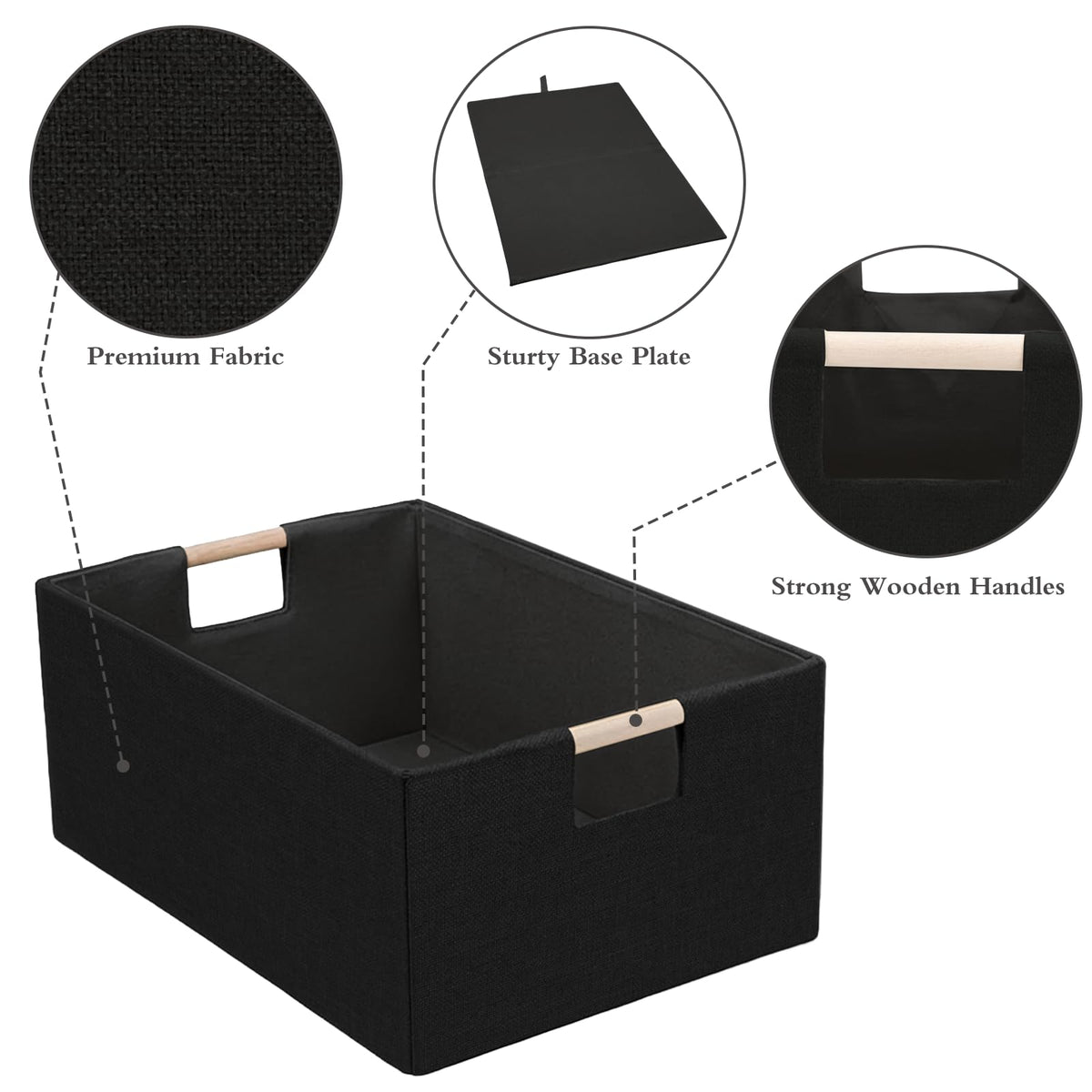 Tihaolity foldable basket side-handles shown for quick carrying