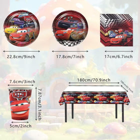 Tihufe Cars cups add durable hydration for busy party moments.