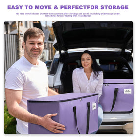 TIIOCTI lavender tote is multipurpose storage for clothes, bedding, and gear