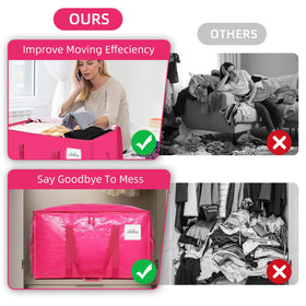 TIIOCTI Moving Bags dual-zipper closure ensures secure lifting