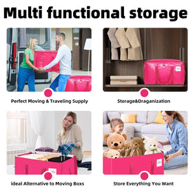 TIIOCTI hot pink moving bags folded flat for compact storage