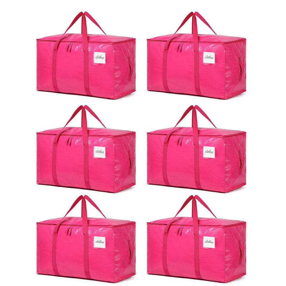 TIIOCTI Moving Bags Hot Pink open-top view for quick packing