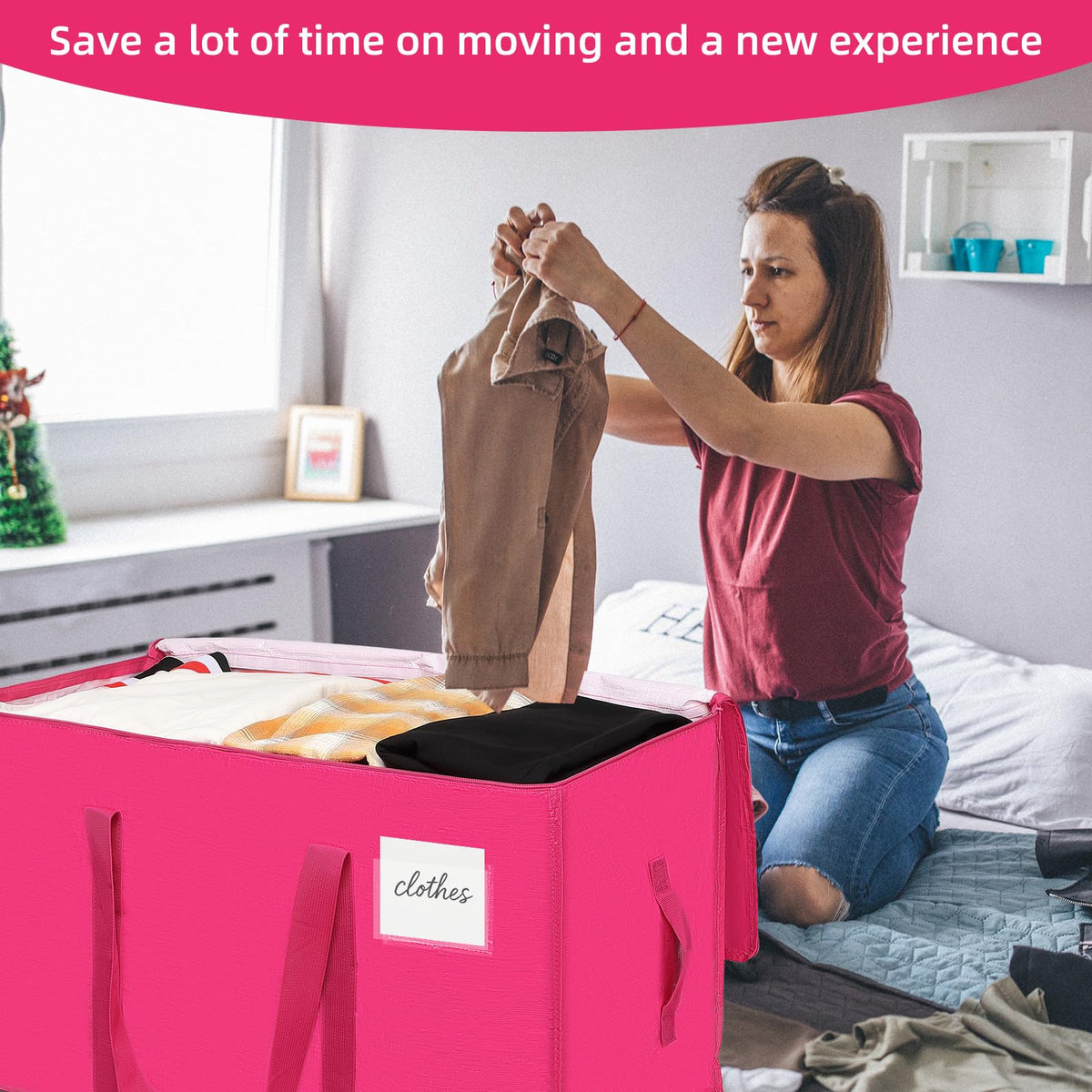 TIIOCTI Moving Bags sturdy handles support heavy loads