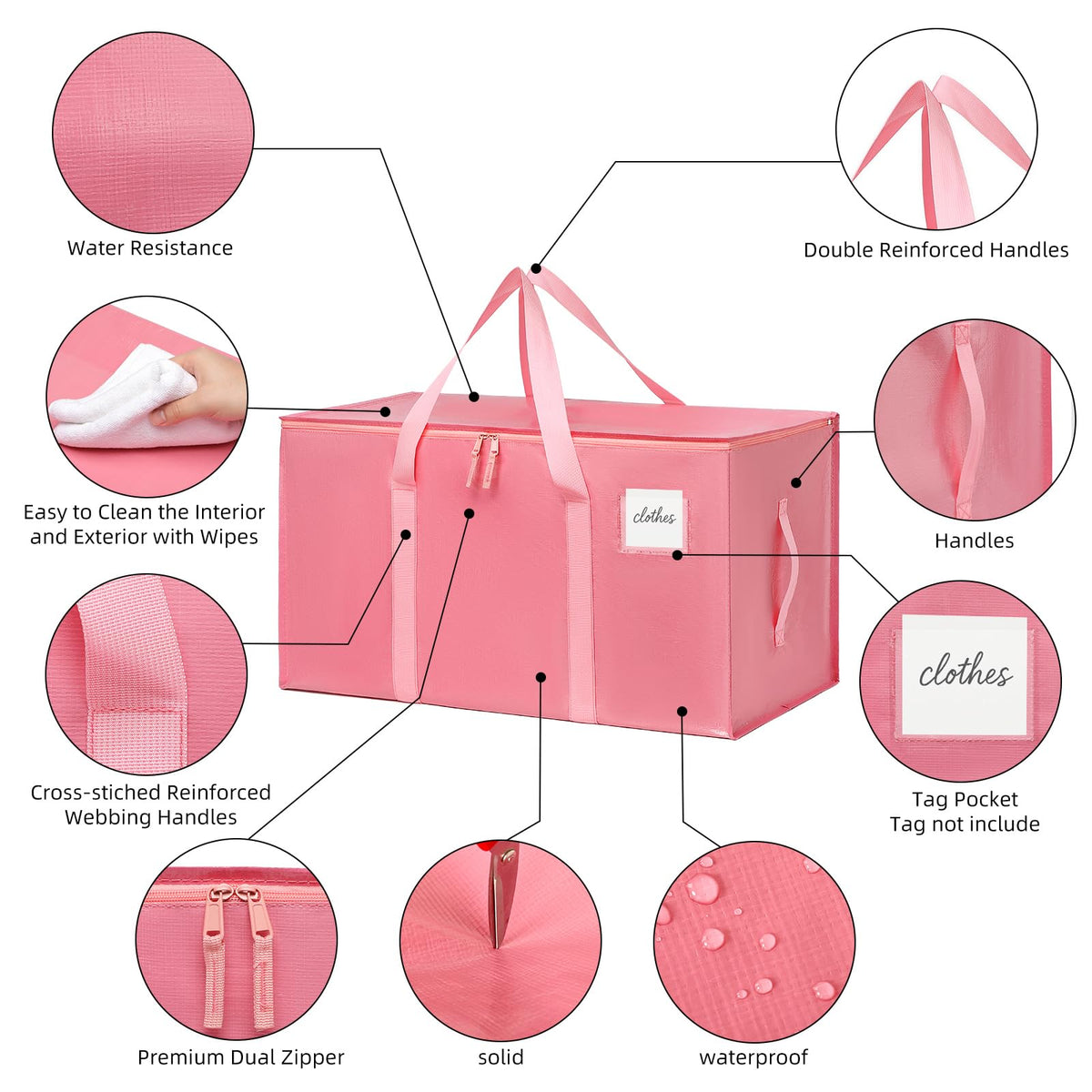 TIIOCTI Multipurpose design suits moving, storage, dorms, or travel