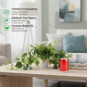 Tiita lifelike artificial Scindapsus plant enhances office or home