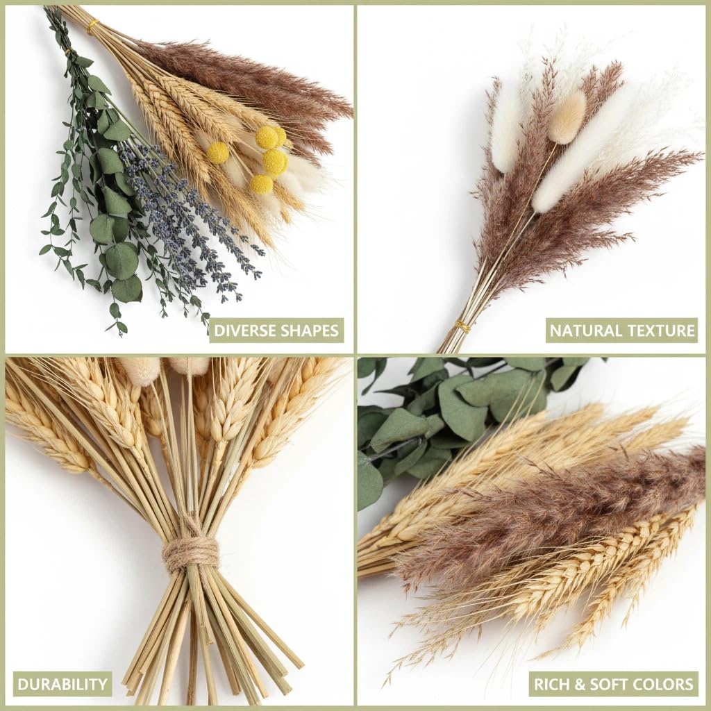 Tikaray wheat and lavender tones offer warm seasonal decor vibes.
