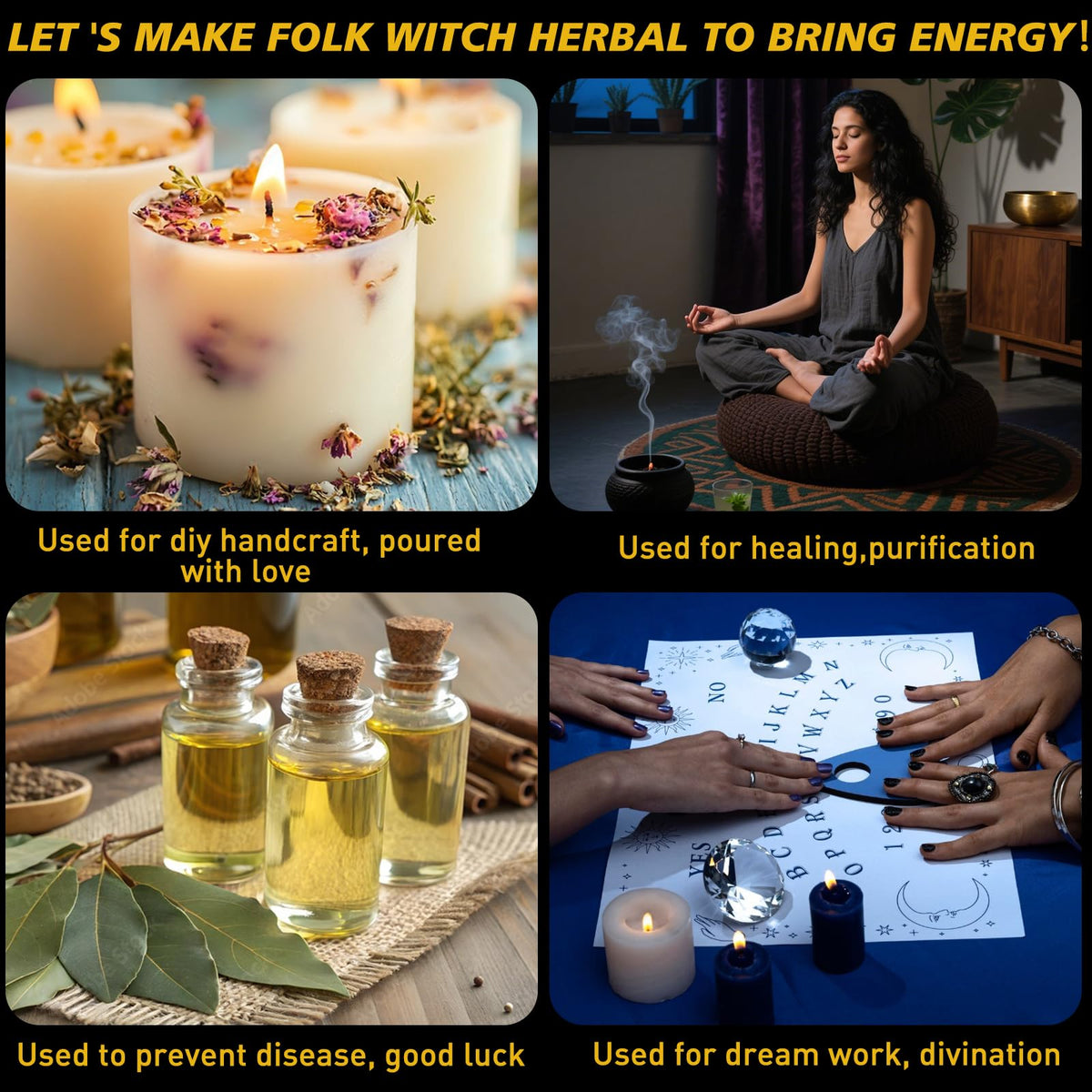 Tikem Kitch rosebud dried flowers for ritual ambiance and soft energy.