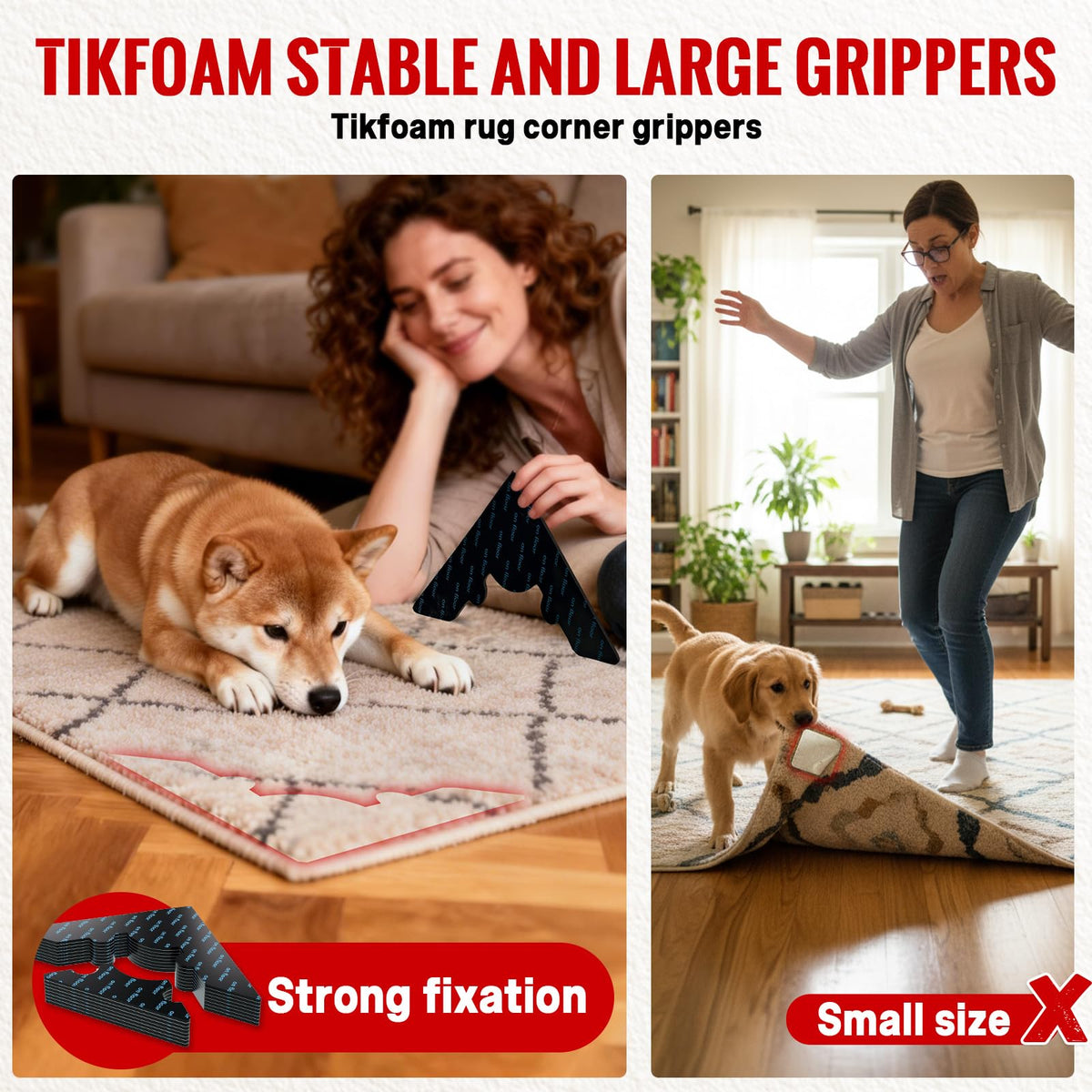 Tikfoam kit showing 12 large and 12 small grippers for flexible setup