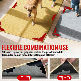 Tikfoam reusable rug grip cleans easily and restores adhesion after drying