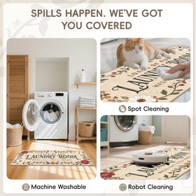 TIKIRUGI rug is machine washable and quick-drying for easy upkeep.