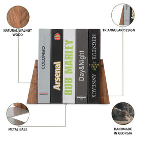 TILISMA bookends on shelf secure heavy books and organization