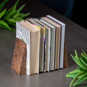 TILISMA bookends triangular non-slip design prevents tipping