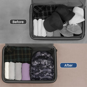 TimberAura Camo Hat Case water-resistant exterior protects hats in storage