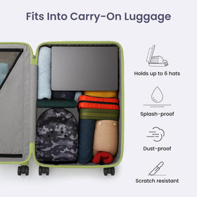 TimberAura Hat Case lightweight design with reinforced handle for transport