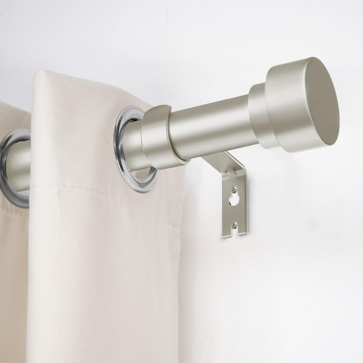 Time Forest adjustable curtain rod joint demonstrates easy length customization for windows.