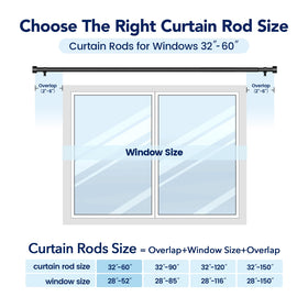 Time Forest outdoor friendly curtain rod suited for patios and decks