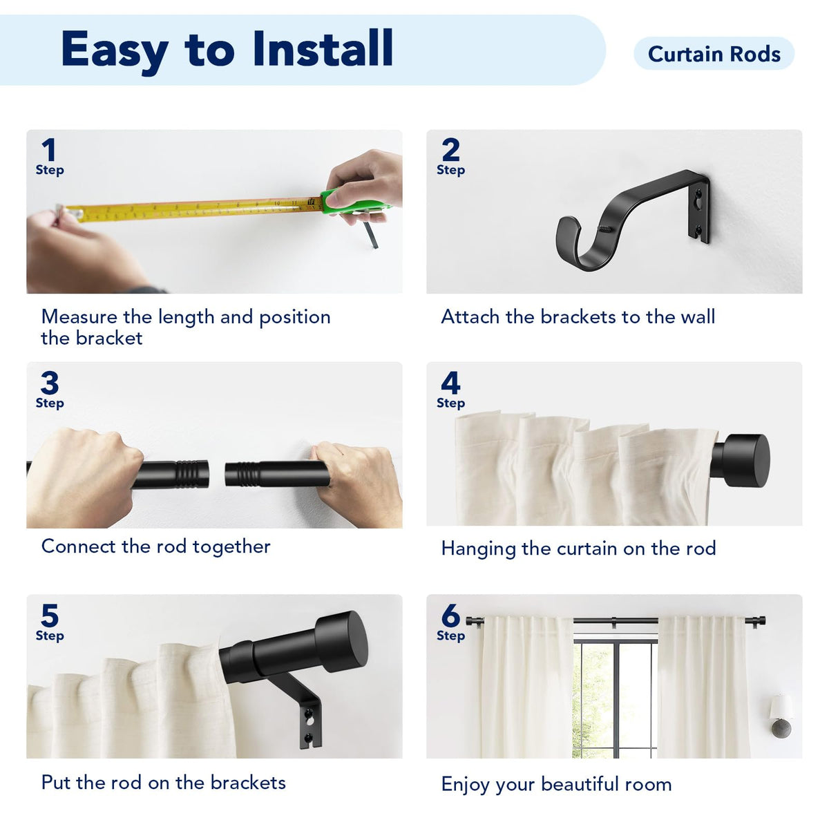 Time Forest rust resistant coating keeps drapery hardware looking new