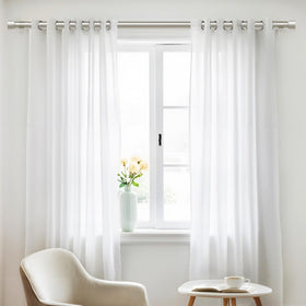 Time Forest brackets and screws illustrate easy curtain rod installation hardware.