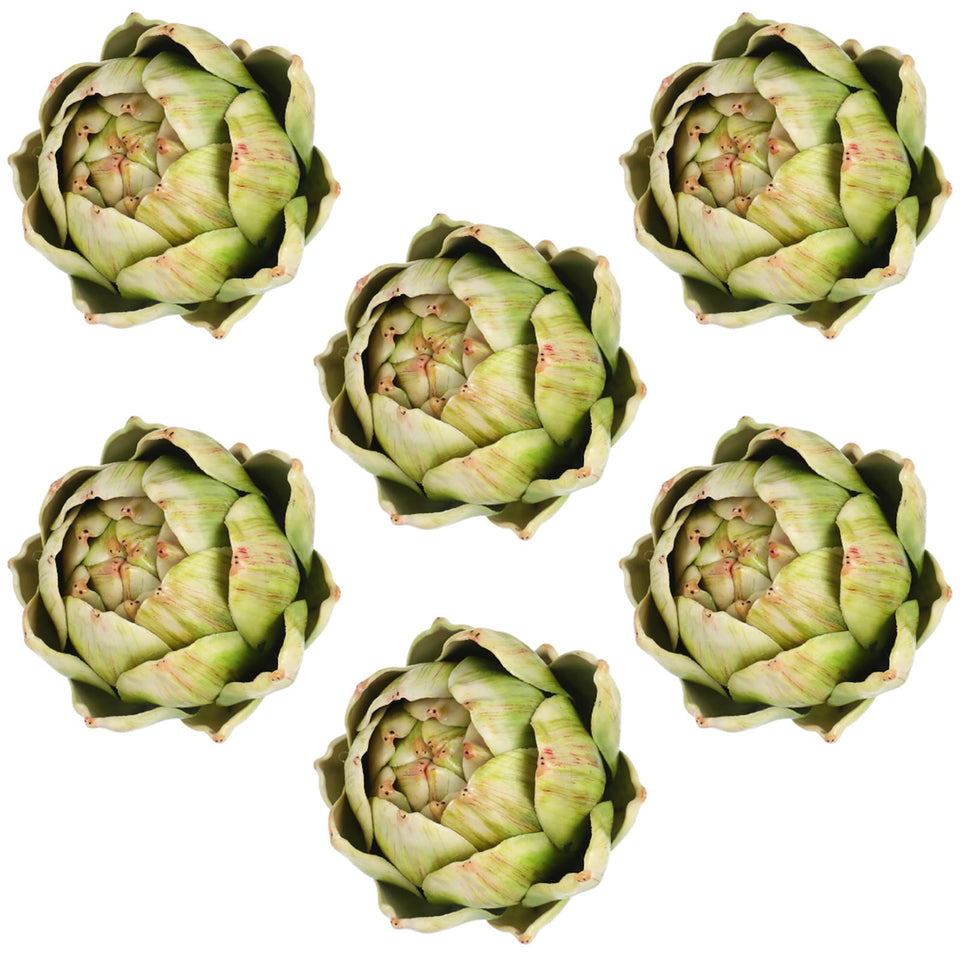Timgle large green artichokes for home decor with lifelike realism