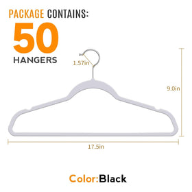 TIMMY 175-inch pant hanger holds men's pants firmly and neatly.