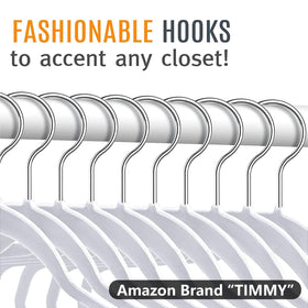 TIMMY durable grey hangers blend with any wardrobe for versatile use.