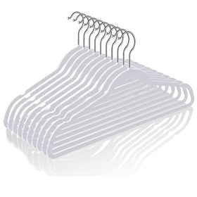 TIMMY non-slip plastic hangers keep shirts and blouses securely in place.