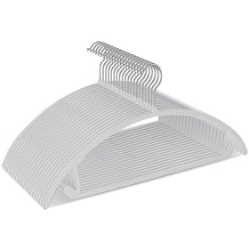 TIMMY plastic hanger with curved shoulders protects garments from bumps