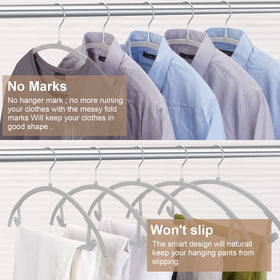 TIMMY grey finish blends with any closet while remaining slim