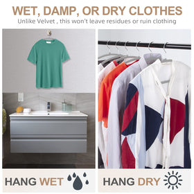 Timmy plastic hanger supports heavy garments without bending